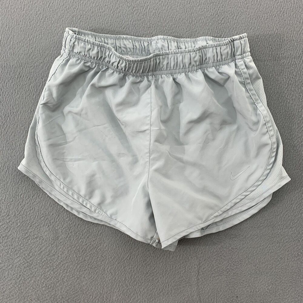Nike Dri-FIT Running Shorts Womens Small Gray Lined Lined